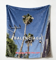 Balenciaga Palm Tree Sky Print Fleece Throw Blanket BA432